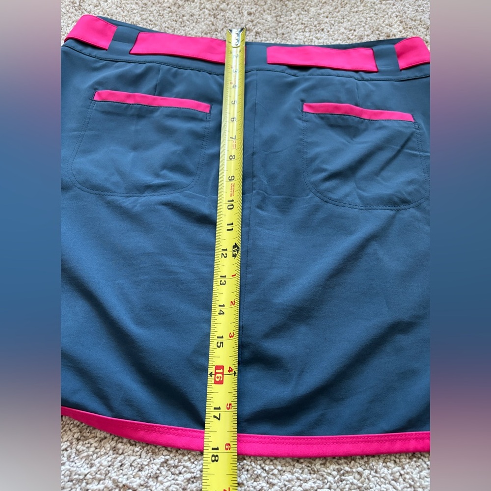 NIKE Golf Tour Performance Dri-Fit Convert 3 in 1 Skirt Short Skort Gray Pink 8 - Picture 9 of 10